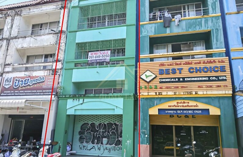 อาคารพาณิชย์ 3.5 ชั้น รีโนเวทใหม่พร้อมอยู่ ทำเลดี
