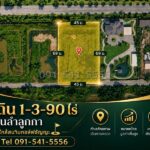 ขายที่ดินลำลูกกา 1-3-90 ไร่ ใกล้สนามกอล์ฟธัญญะ