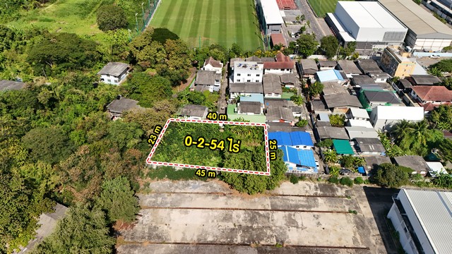 ขายที่ดินถมแล้วหน้ากว้างติดถนน 254 ตร.ว.ใกล้รถไฟฟ้าและทางด่วน