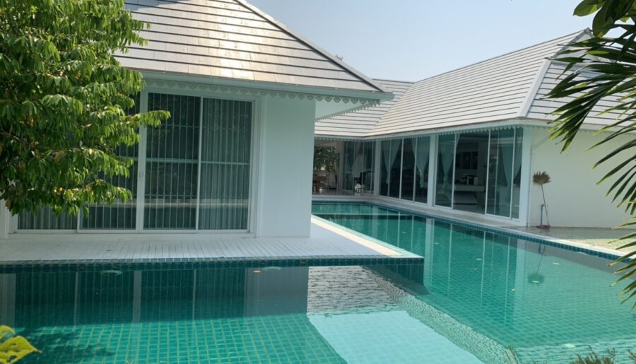 ขายบ้านหรู ชั้นเดียวพร้อมสระว่ายน้ำ บรรยากาศดี โกสุมพิสัย จ.มหาสา