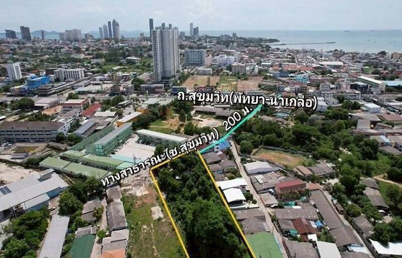 ขายที่ดินนาเกลือ พัทยา ใกล้สุขุมวิท กล้ตลาดใหม่นาเกลือ