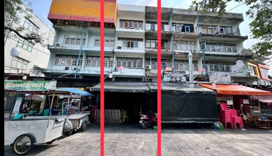 ขายตึก4ชั้น ติดถนนเอกมัย ราคาต่ำกว่าราคาตลาด ใกล้ BTSเอกมัย ขายขา