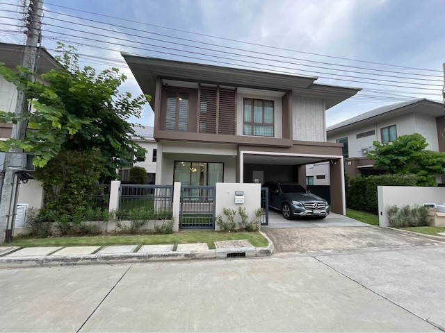 BH4237 ให้เช่าบ้านเดี่ยวหรู บุราสิริ กรุงเทพกรีฑา บ้านใหม่เฟอร์นิ