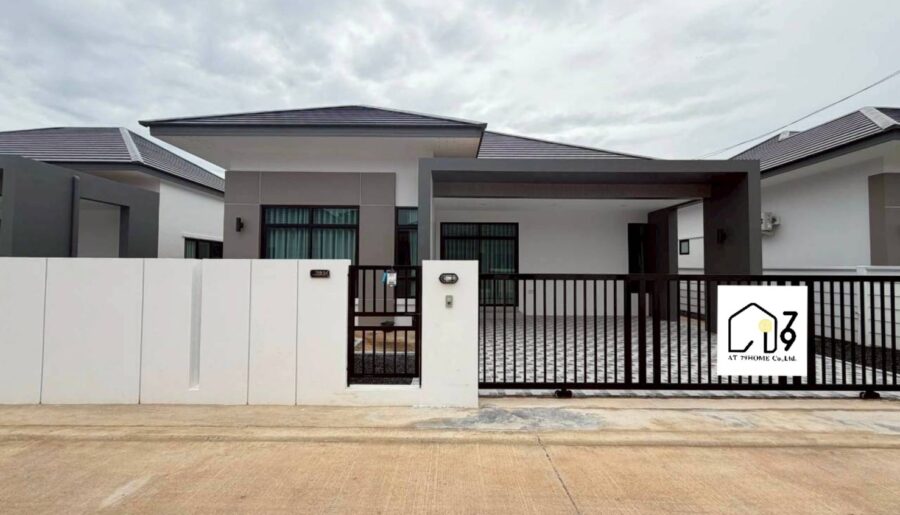 ให้เช่าบ้านเดี่ยว บ้านใหม่ มือ1 ซอย5 นิคมพัฒนา ระยอง