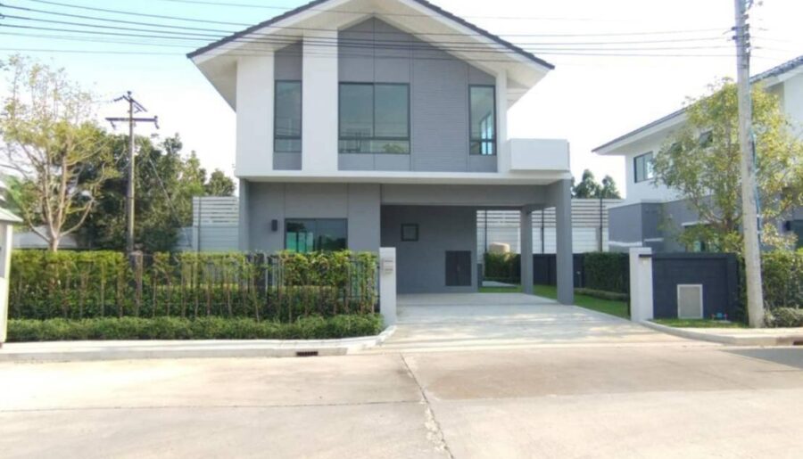 ขายบ้านเดี่ยว 2 ชั้น โครงการหมู่บ้านเพอร์เฟคพาร์ค สุวรรณภูมิ 5 เฟ