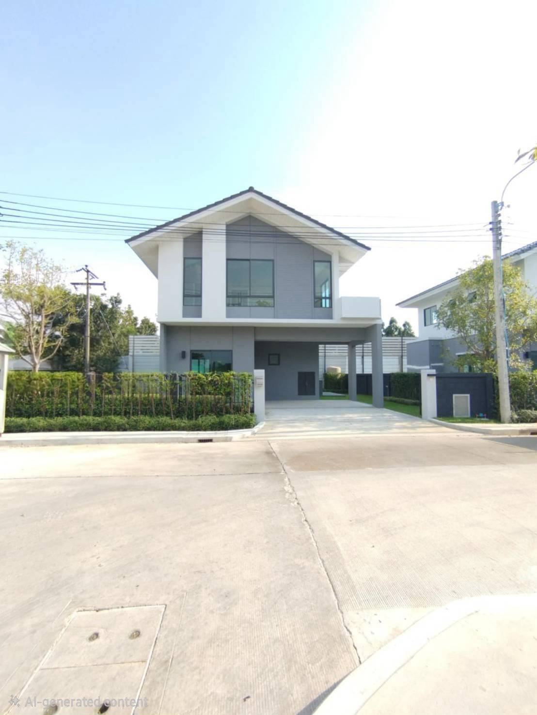 ขายบ้านเดี่ยว 2 ชั้น โครงการหมู่บ้านเพอร์เฟคพาร์ค สุวรรณภูมิ 5 เฟ