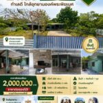 บ้านเดี่ยวชั้นเดียว 2 หลัง บนที่ดิน 200 ตร.ว. ทำเลดี จังหวัดฉะเชิ