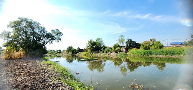 ขายที่ดินติดน้ำติดคลอง หลัง มศว องครักษ์ นครนายก