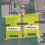 ขายที่ดิน 2 แปลง 374.6 ตร.ว. และ 375.8 ตร.ว. (ตรงข้ามกัน) อ่อนนุช