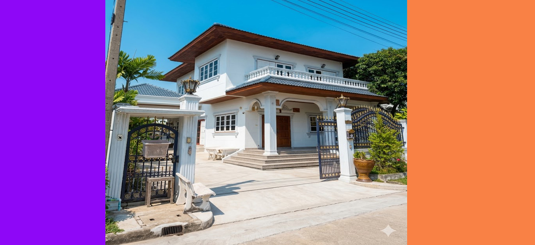 บ้านเดี่ยว ขาย หลังใหญ่ บ้านเดี่ยวพื้นที่ใหญ่ราคาดี บ้านมือสองเอกชัยพระราม2 ใกล้กรุงเทพ บ้านเดี่ยวใกล้ถนนเอกชัยสมุทรสาคร